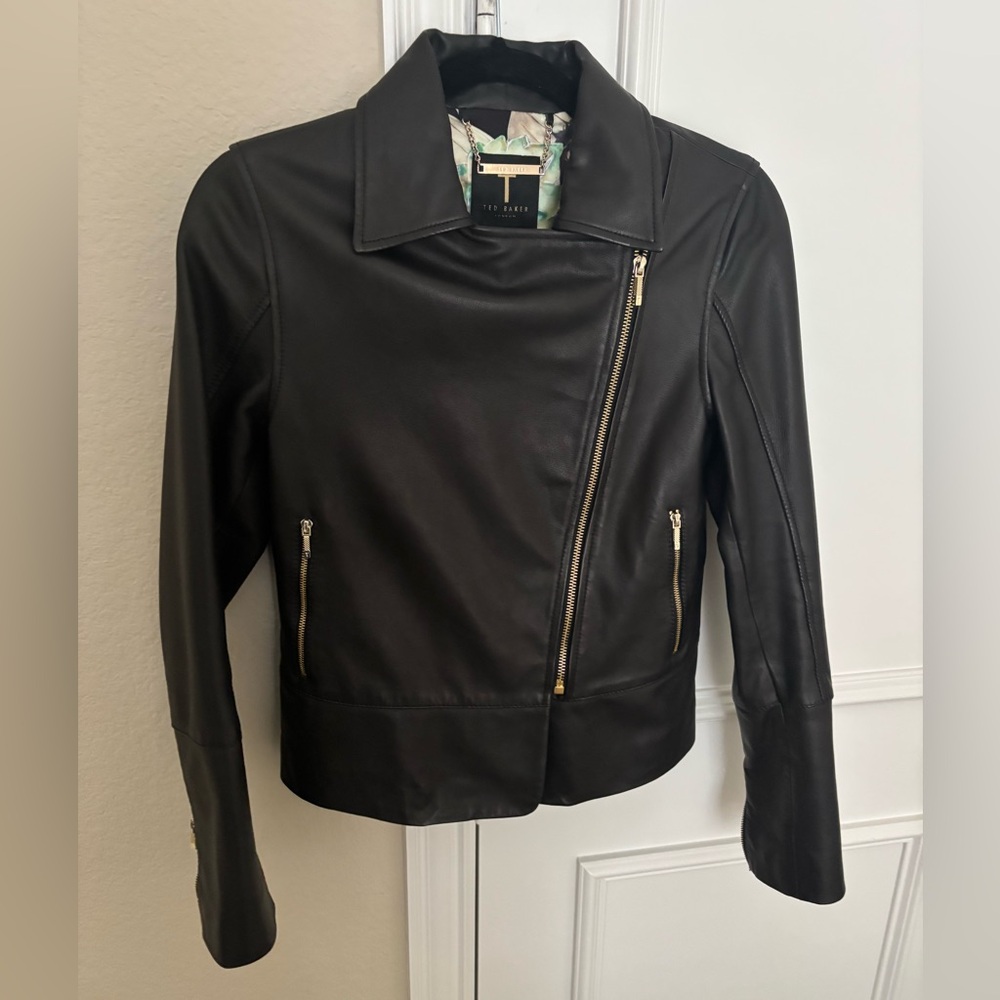 NWOT Ted Baker London leather jacket